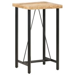 vidaXL Baaripöytä 60x60x107 cm karkea mangopuu hinta ja tiedot | Ruokapöydät | hobbyhall.fi