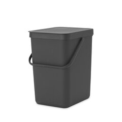 Brabantia Sort & Go roska-astia 25L, Grey hinta ja tiedot | Roska-astiat | hobbyhall.fi