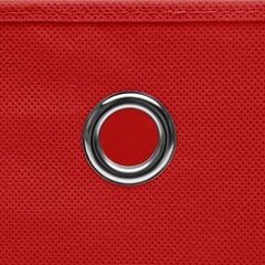 vidaXL Säilytyslaatikot kansilla 4 kpl punainen 32x32x32 cm kangas hinta ja tiedot | Säilytyslaatikot ja -korit | hobbyhall.fi