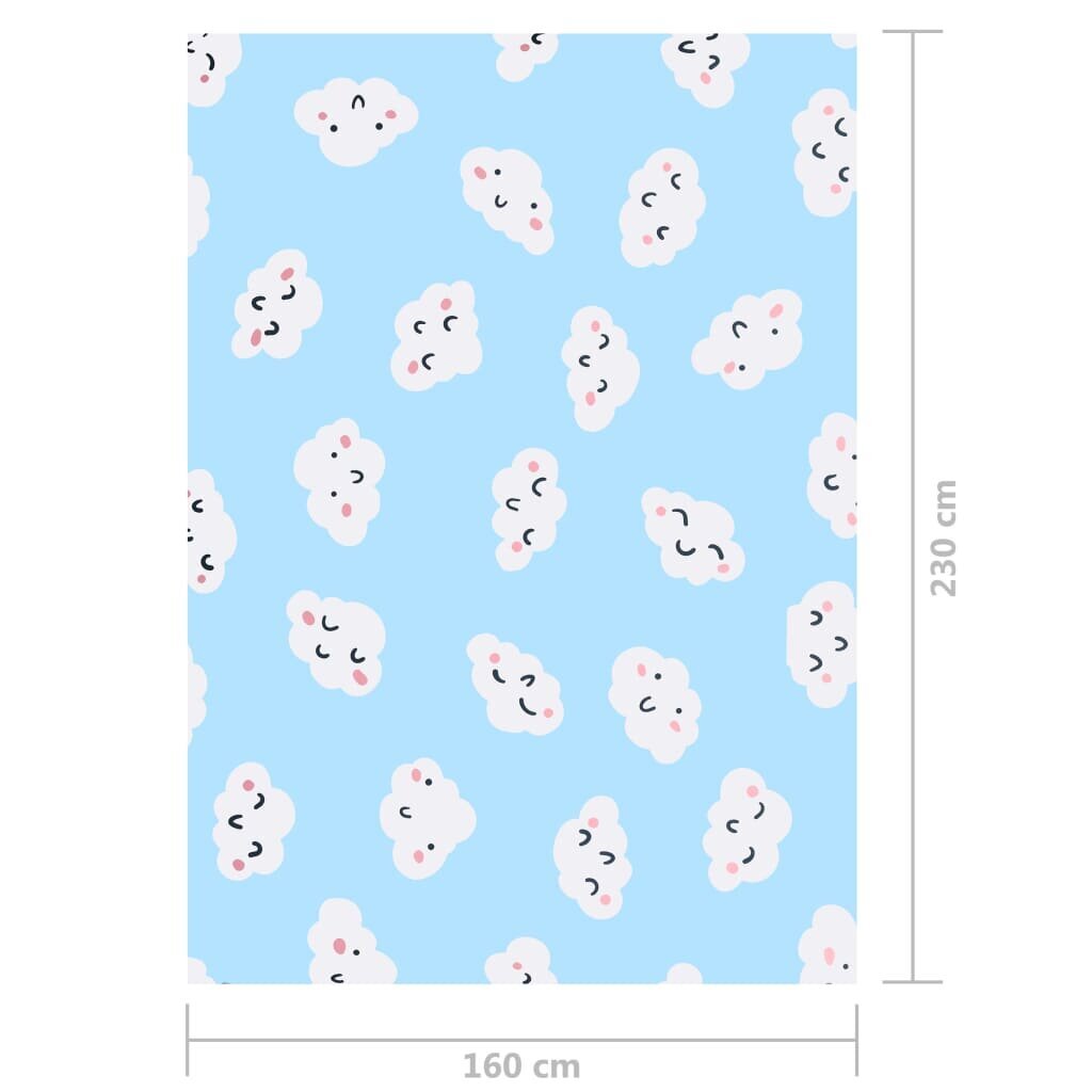 vidaXL Painatettu matto monivärinen 160x230 cm kangas hinta ja tiedot | Isot matot | hobbyhall.fi