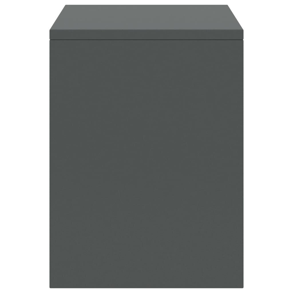 vidaXL Yöpöydät 2 kpl tummanharmaa 35x30x40 cm täysi mänty hinta ja tiedot | Yöpöydät | hobbyhall.fi