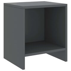 vidaXL Yöpöydät 2 kpl tummanharmaa 35x30x40 cm täysi mänty hinta ja tiedot | Yöpöydät | hobbyhall.fi