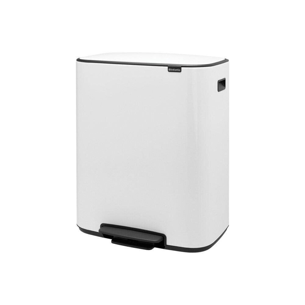 Brabantia Bo poljinroskis, 2 x 30L, valkoinen hinta ja tiedot | Roska-astiat | hobbyhall.fi