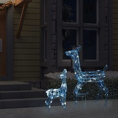 vidaXL Poroperhe joulukoriste akryyli 160 LED-valoa kylmän valkoinen hinta ja tiedot | Juhlakoristeet | hobbyhall.fi