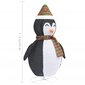 vidaXL Pingviini joulukoriste LED-valoilla ylellinen kangas 90 cm hinta ja tiedot | Joulukoristeet | hobbyhall.fi