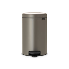 Brabantia NewIcon Poljinroska-astia 12L, Platinum hinta ja tiedot | Roska-astiat | hobbyhall.fi