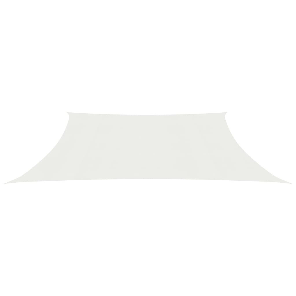 vidaXL Aurinkopurje 160 g/m² valkoinen 4/5x4 m HDPE hinta ja tiedot | Aurinkovarjot ja markiisit | hobbyhall.fi