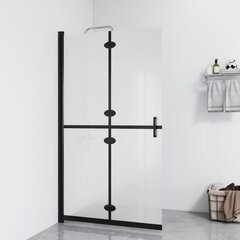 vidaXL Walk-in suihkuseinä kokoontaittuva ESG-huurrelasi 110x190 cm hinta ja tiedot | Suihkuseinät ja -ovet | hobbyhall.fi