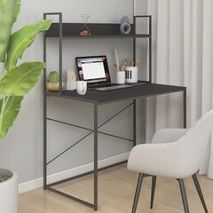 vidaXL Tietokonepöytä musta 110x60x138 cm lastulevy hinta ja tiedot | Tietokonepöydät ja työpöydät | hobbyhall.fi