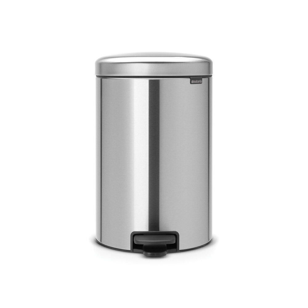 Brabantia NewIcon Poljinroska-astia 20L, Matt Steel hinta ja tiedot | Roska-astiat | hobbyhall.fi