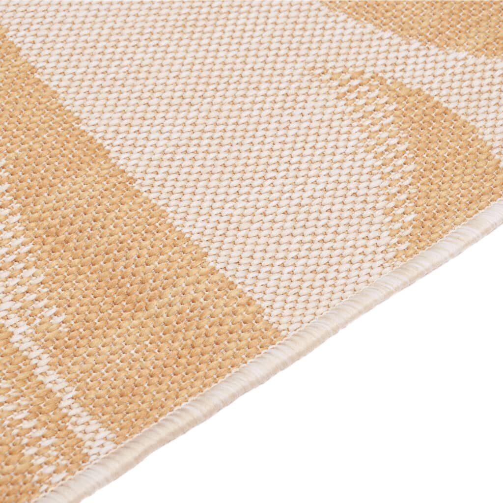 vidaXL Ulkomatto Flatweave 120x170 cm lehtikuvio hinta ja tiedot | Isot matot | hobbyhall.fi