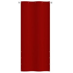 vidaXL Parvekkeen suoja punainen 100x240 cm Oxford kangas hinta ja tiedot | Aurinkovarjot ja markiisit | hobbyhall.fi