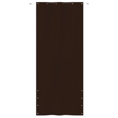 vidaXL Parvekkeen suoja ruskea 120x240 cm Oxford kangas hinta ja tiedot | Aurinkovarjot ja markiisit | hobbyhall.fi