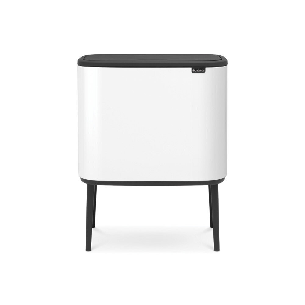 Brabantia Bo Touch Bin roska-astia 11 + 23L, valkoinen hinta ja tiedot | Roska-astiat | hobbyhall.fi