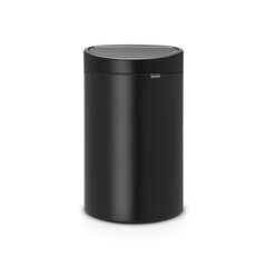 Brabantia Touch Bin New roska-astia 40L, Matt Black hinta ja tiedot | Roska-astiat | hobbyhall.fi