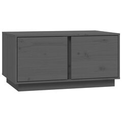 vidaXL Sohvapöytä harmaa 80x50x40 cm täysi mänty hinta ja tiedot | Sohvapöydät | hobbyhall.fi