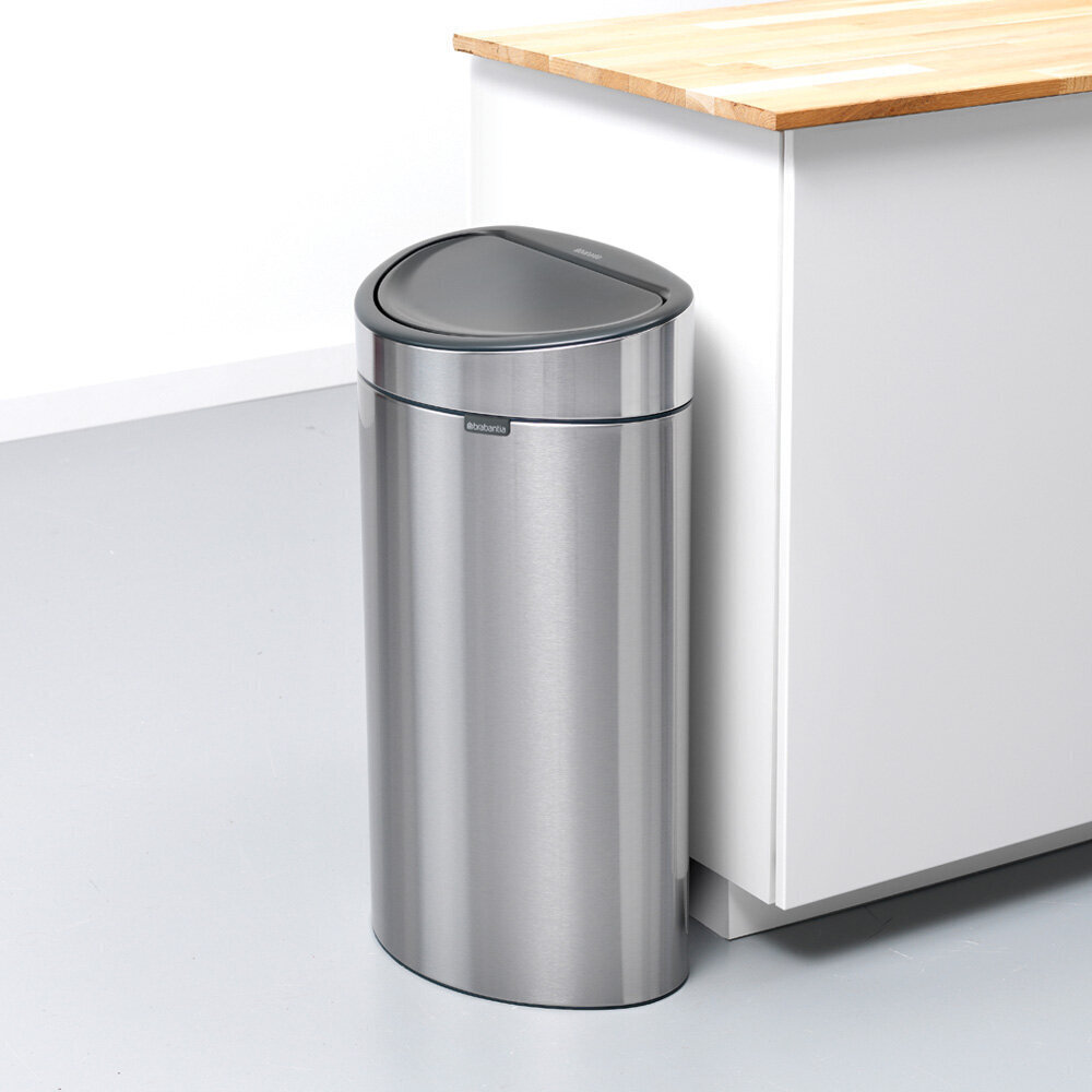 Brabantia Touch Bin New Recycle roska-astia 10 + 23L, Matt Steel hinta ja tiedot | Roska-astiat | hobbyhall.fi
