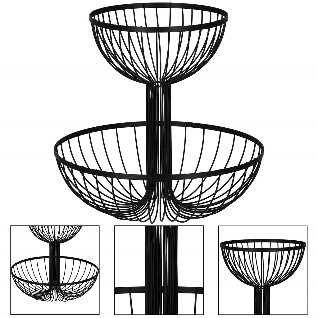 Hedelmäkori, metallikori Springos KI0148 30,5x33 cm hinta ja tiedot | Astiat | hobbyhall.fi