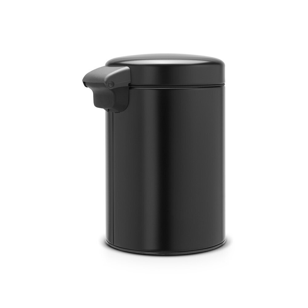 Brabantia NewIcon roska-astia 3L, seinäkiinnitys, Matt Black hinta ja tiedot | Roska-astiat | hobbyhall.fi