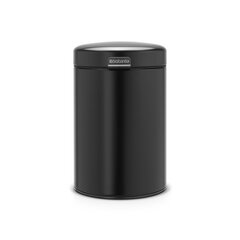 Brabantia NewIcon roska-astia 3L, seinäkiinnitys, Matt Black hinta ja tiedot | Roska-astiat | hobbyhall.fi