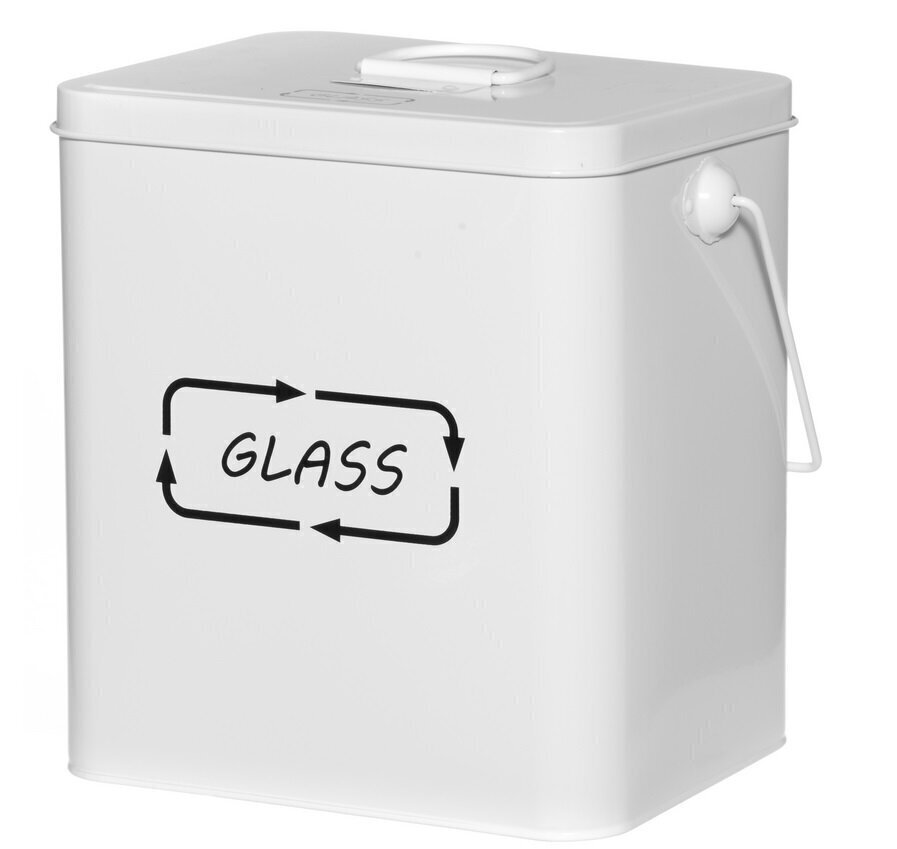 Metallirasia 4Living Glass hinta ja tiedot | Roska-astiat | hobbyhall.fi