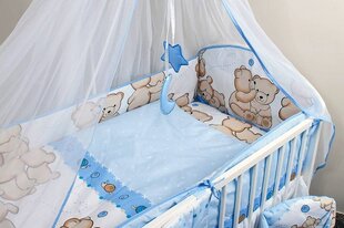 Lastensängyn suojus, 360 cm, sininen nallekarhu hinta ja tiedot | Lasten turvallisuus | hobbyhall.fi