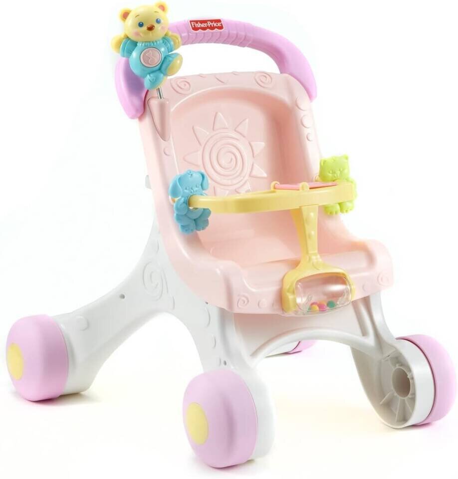 Lastenrattaat -Fisher Price, vaaleanpunainen hinta ja tiedot | Vauvan lelut | hobbyhall.fi