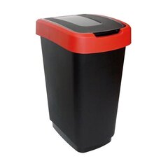 Kannelliseen roska-astia, 25l, musta punainen hinta ja tiedot | Roska-astiat | hobbyhall.fi