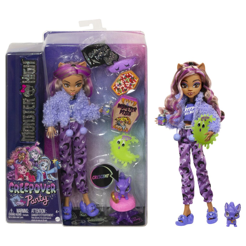 Nukke tarvikkeineen Monster High Creepover Party hinta ja tiedot | Tyttöjen lelut | hobbyhall.fi