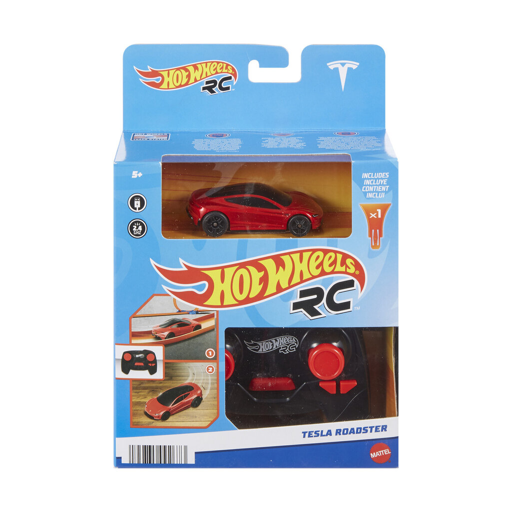 Malliauto kaukosäätimellä Hot Wheels, Tesla hinta ja tiedot | Poikien lelut | hobbyhall.fi