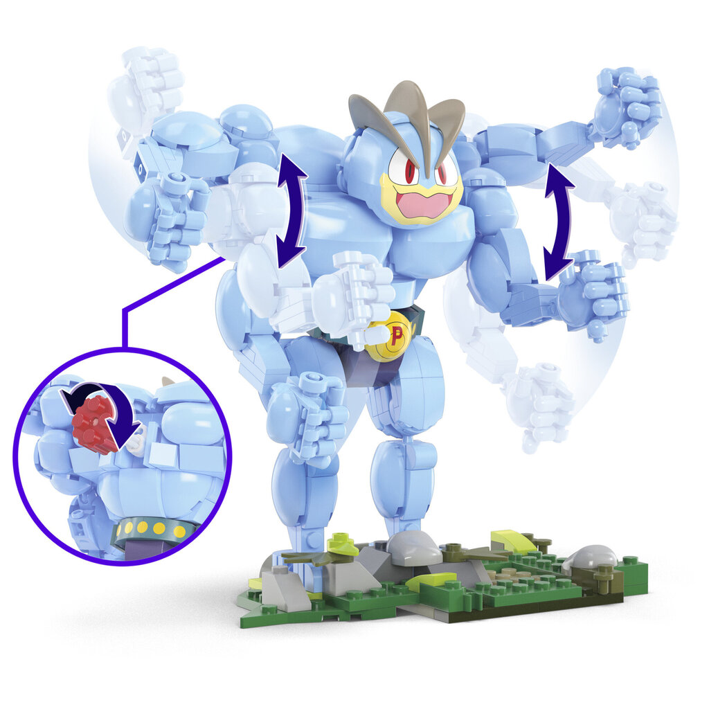 Rakennussetti Pokemon Mega Construx Pokemon, Machamp, 401 osaa hinta ja tiedot | Poikien lelut | hobbyhall.fi