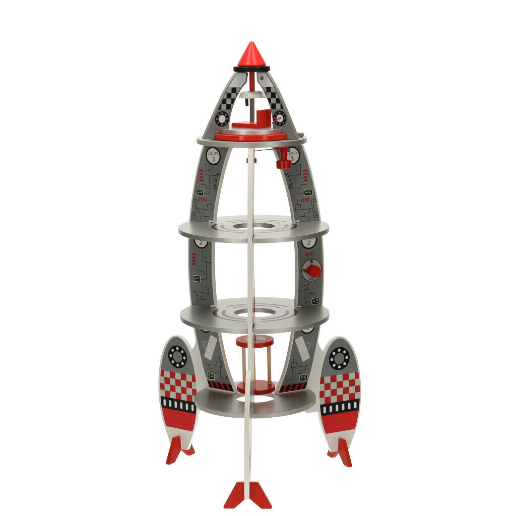 Puinen rakettialus, jossa on astronautti hinta ja tiedot | Poikien lelut | hobbyhall.fi