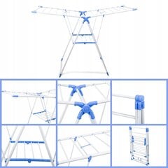 Kuivausteline, valkoinen hinta ja tiedot | Kuivaustelineet ja tarvikkeet | hobbyhall.fi