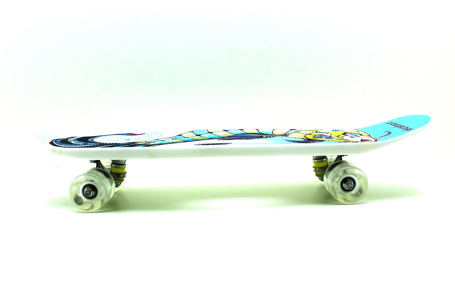 Pennyboard rullalauta, 65 cm, valaisevat pyörät ja kahva hinta ja tiedot | Skeittilaudat | hobbyhall.fi