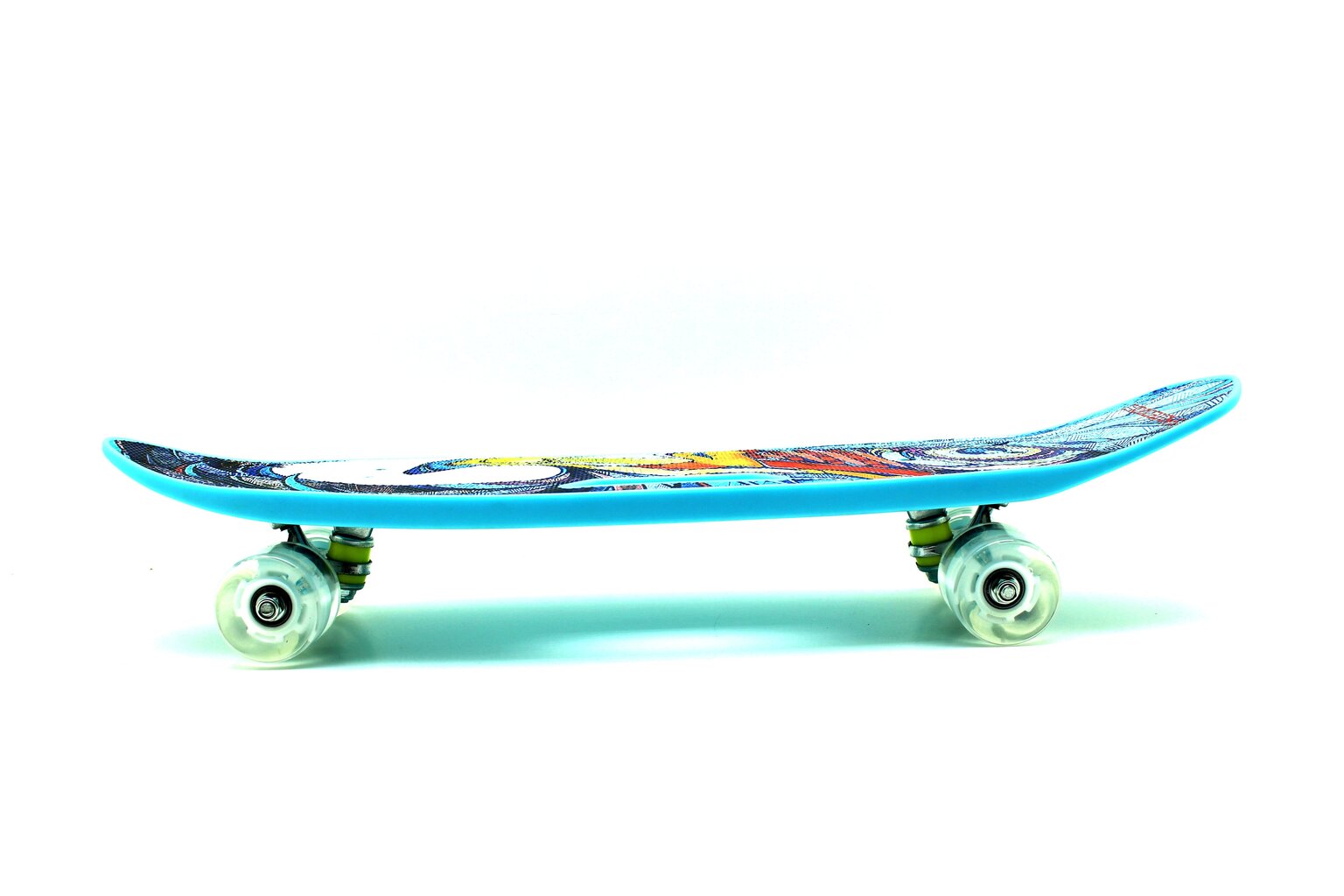 Pennyboard rullalauta, 65 cm, valaisevat pyörät ja kahva hinta ja tiedot | Skeittilaudat | hobbyhall.fi