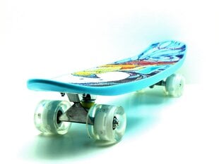 Pennyboard rullalauta, 65 cm, valaisevat pyörät ja kahva hinta ja tiedot | Pennyboard Pyörät, potkulaudat, rullaluistimet ja skeittilaudat | hobbyhall.fi