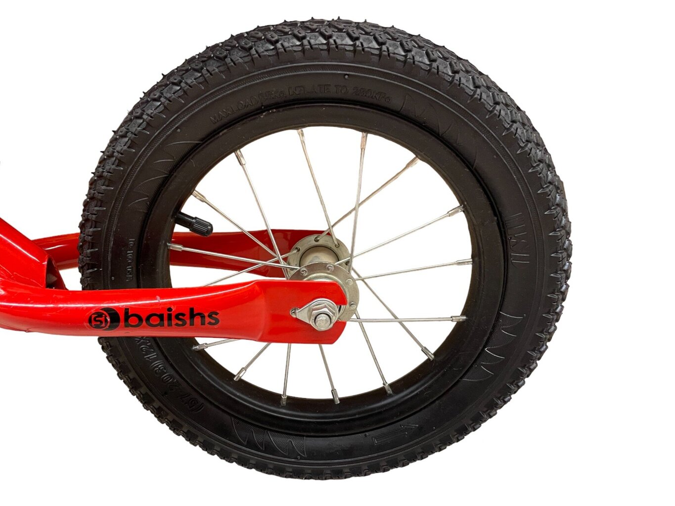 Potkupyörä Baiishs 12", punainen hinta ja tiedot | Potkupyörät | hobbyhall.fi
