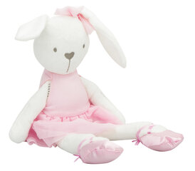Pehmoinen maskotti kani vaaleanpunaisella mekolla, 42 cm hinta ja tiedot | Pehmolelut | hobbyhall.fi