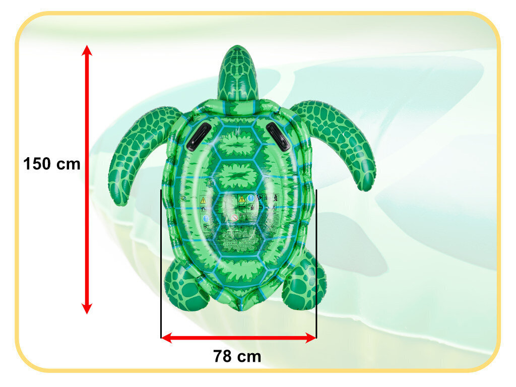 Puhallettava uimapatja kilpikonna, INTEX, 150 cm hinta ja tiedot | Puhallettavat vesilelut ja uima-asusteet | hobbyhall.fi