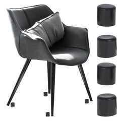 Huonekalut, tuolin jalkojen suojukset, 19 mm, musta hinta ja tiedot | Jalat huonekaluihin | hobbyhall.fi