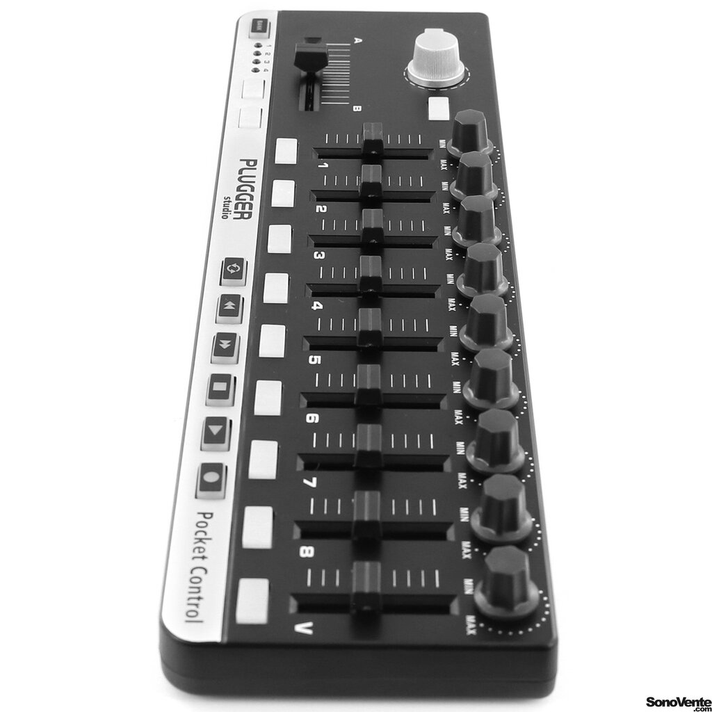 Midi USB-ohjain Plugger Studio Pocket Control. hinta ja tiedot | Soittimien lisätarvikkeet | hobbyhall.fi