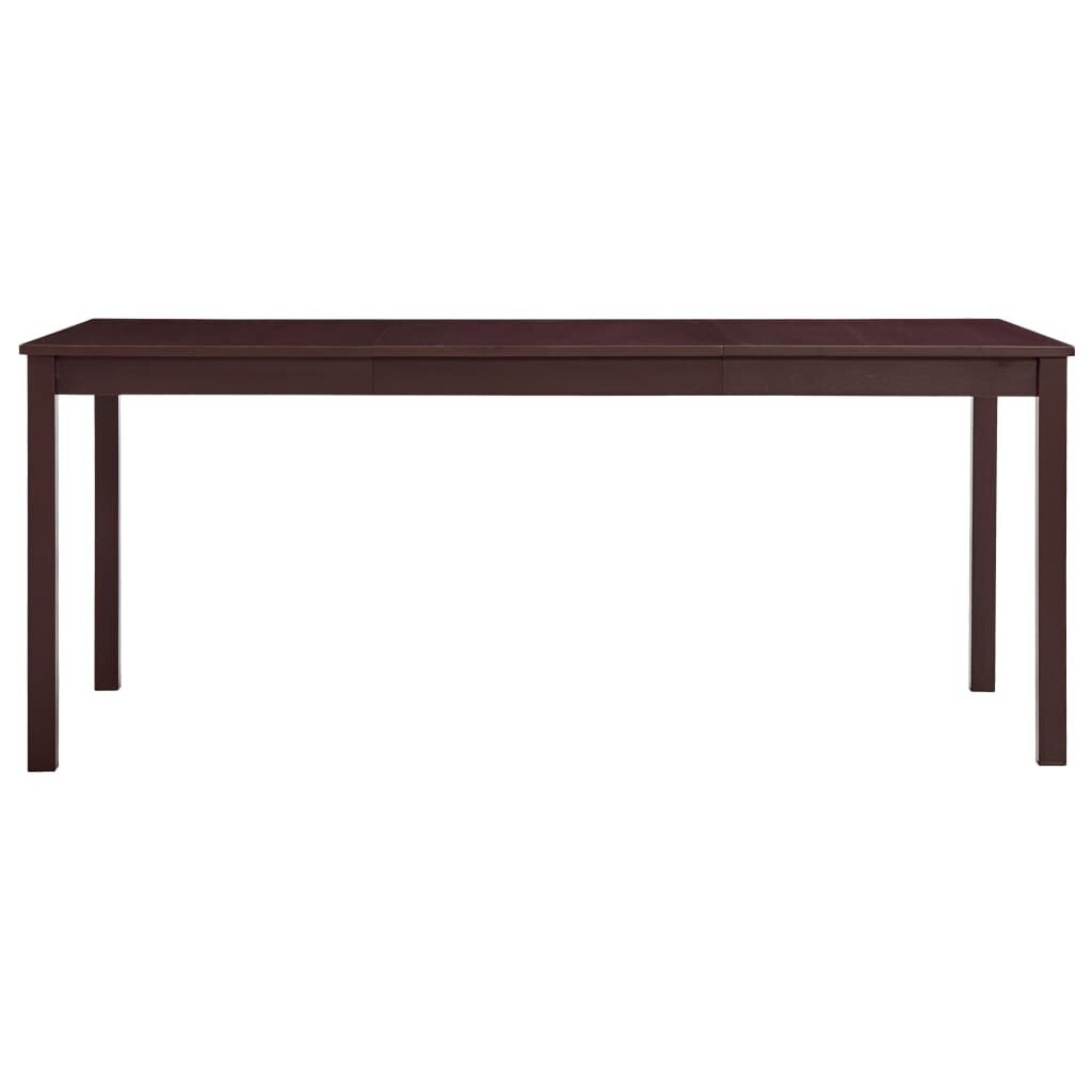 vidaXL Ruokapöytä tummanruskea 180x90x73 cm mänty hinta ja tiedot | Ruokapöydät | hobbyhall.fi