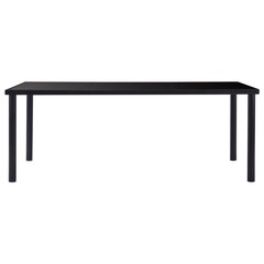 vidaXL Ruokapöytä musta 200x100x75 cm karkaistu lasi hinta ja tiedot | Ruokapöydät | hobbyhall.fi