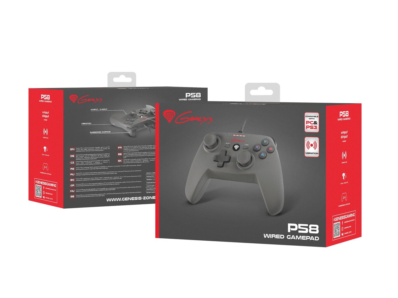 GENESIS P58 Gamepad for PS3 hinta ja tiedot | Ohjaimet ja lisätarvikkeet | hobbyhall.fi