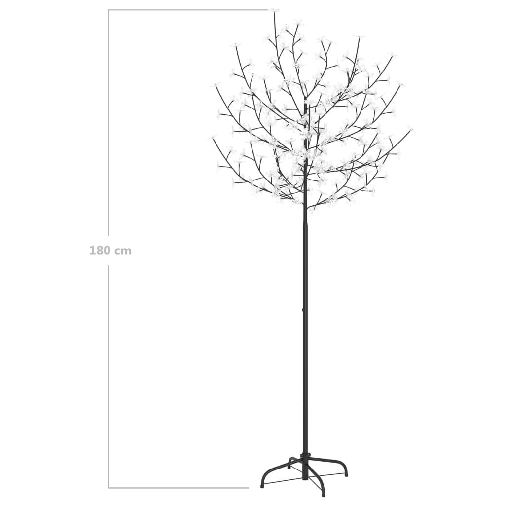 vidaXL Joulukuusi 200 lämpimän valkoista LED-valoa kirsikankukka 180cm hinta ja tiedot | Joulukoristeet | hobbyhall.fi