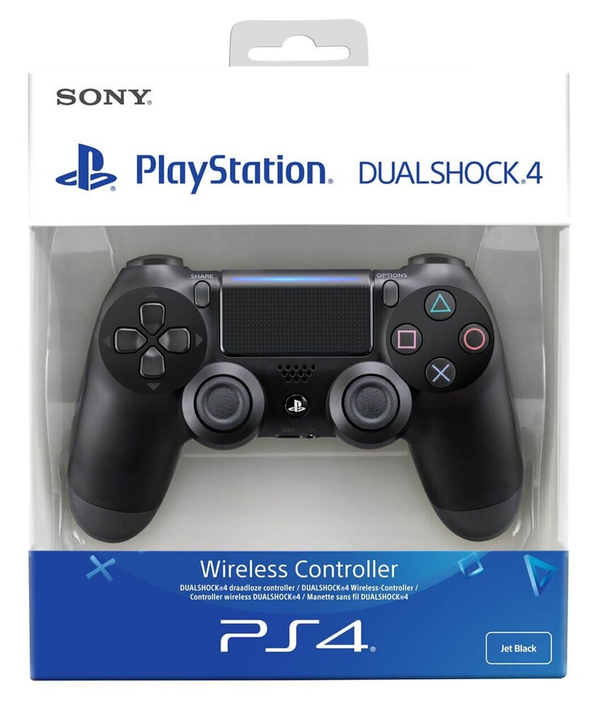 Sony DualShock 4 v2 -peliohjain, musta hinta ja tiedot | Ohjaimet ja lisätarvikkeet | hobbyhall.fi