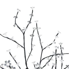 vidaXL Joulukuusi 128 lämpimän valkoista LED-valoa kirsikankukka 120cm hinta ja tiedot | Juhlakoristeet | hobbyhall.fi