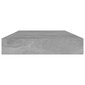 vidaXL Kirjahyllytasot 4 kpl betoninharmaa 80x10x1,5 cm lastulevy hinta ja tiedot | Hyllyt | hobbyhall.fi