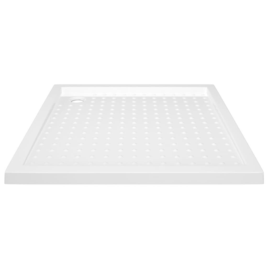 vidaXL Suihkualusta valkoinen 90x90x4 cm ABS hinta ja tiedot | Suihkualtaat | hobbyhall.fi