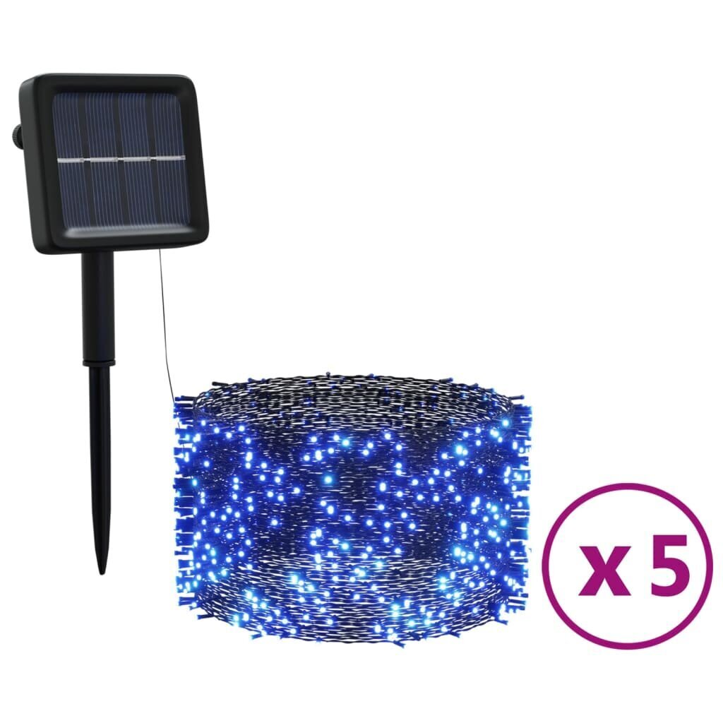 vidaXL Aurinkoenergia keijuvalot 5kpl 5x200 LED sininen sisä/ulko hinta ja tiedot | Jouluvalot | hobbyhall.fi